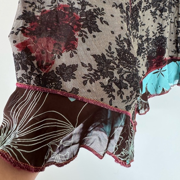 Vintage Boho Nothing Matches Boutique floral 2 pcs sheer skirt set - Picture 9 of 16